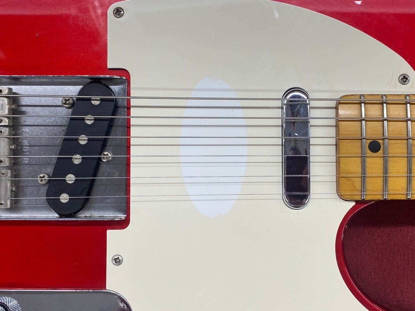 MIJ Fender Telecaster 50s’ Reissue 1995 - Candy Apple Red w/ Bag - Image 5