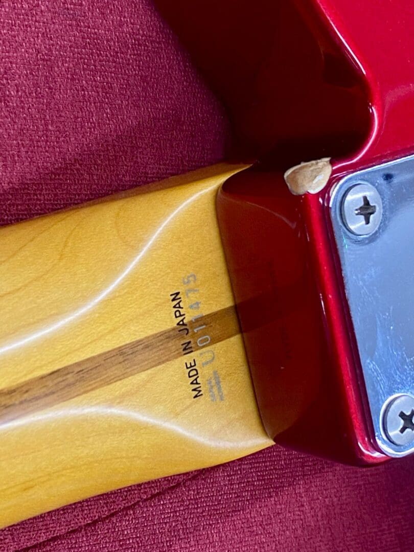 MIJ Fender Telecaster 50s’ Reissue 1995 - Candy Apple Red w/ Bag - Image 9
