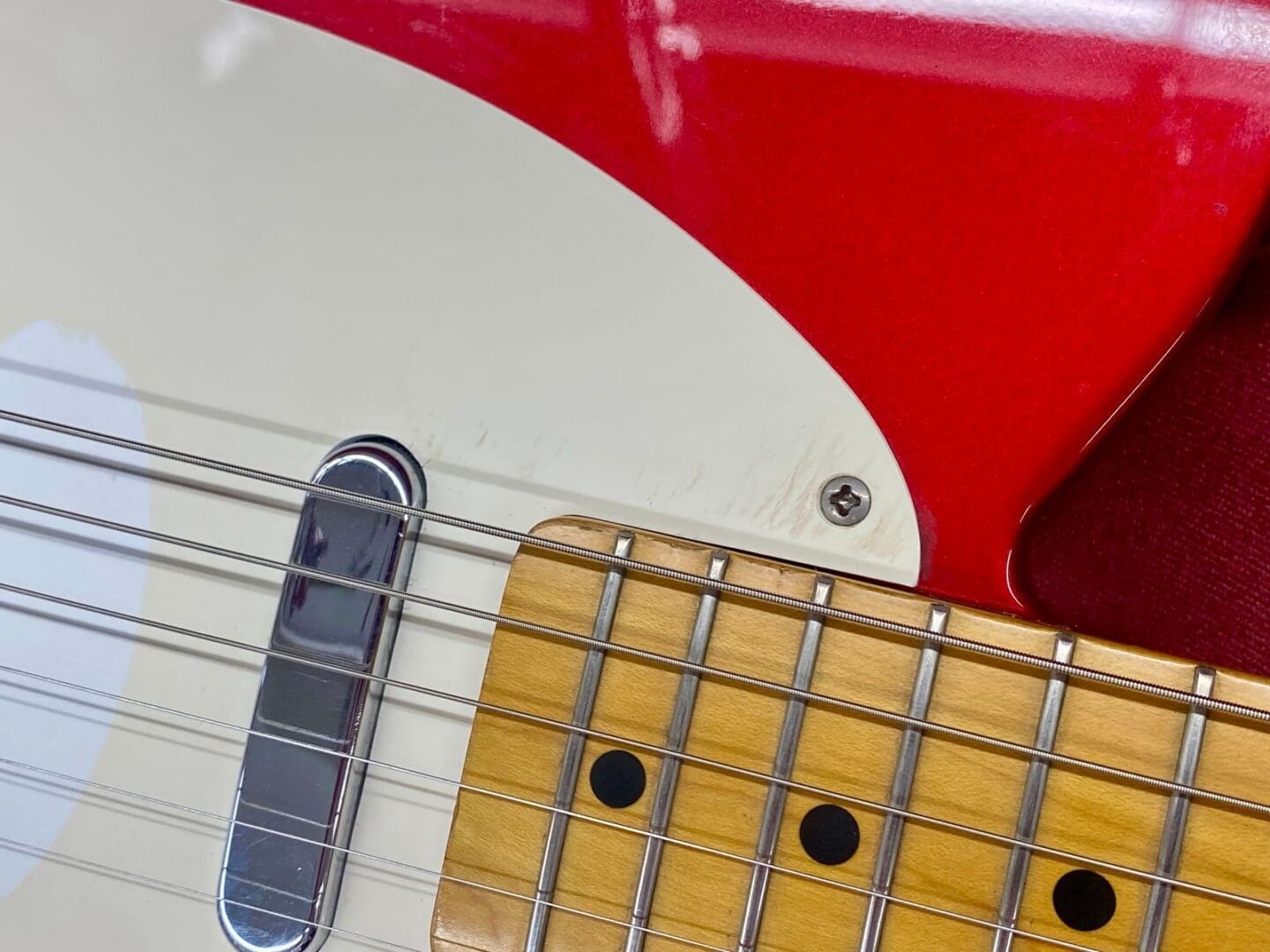 MIJ Fender Telecaster 50s’ Reissue 1995 - Candy Apple Red w/ Bag - Image 14