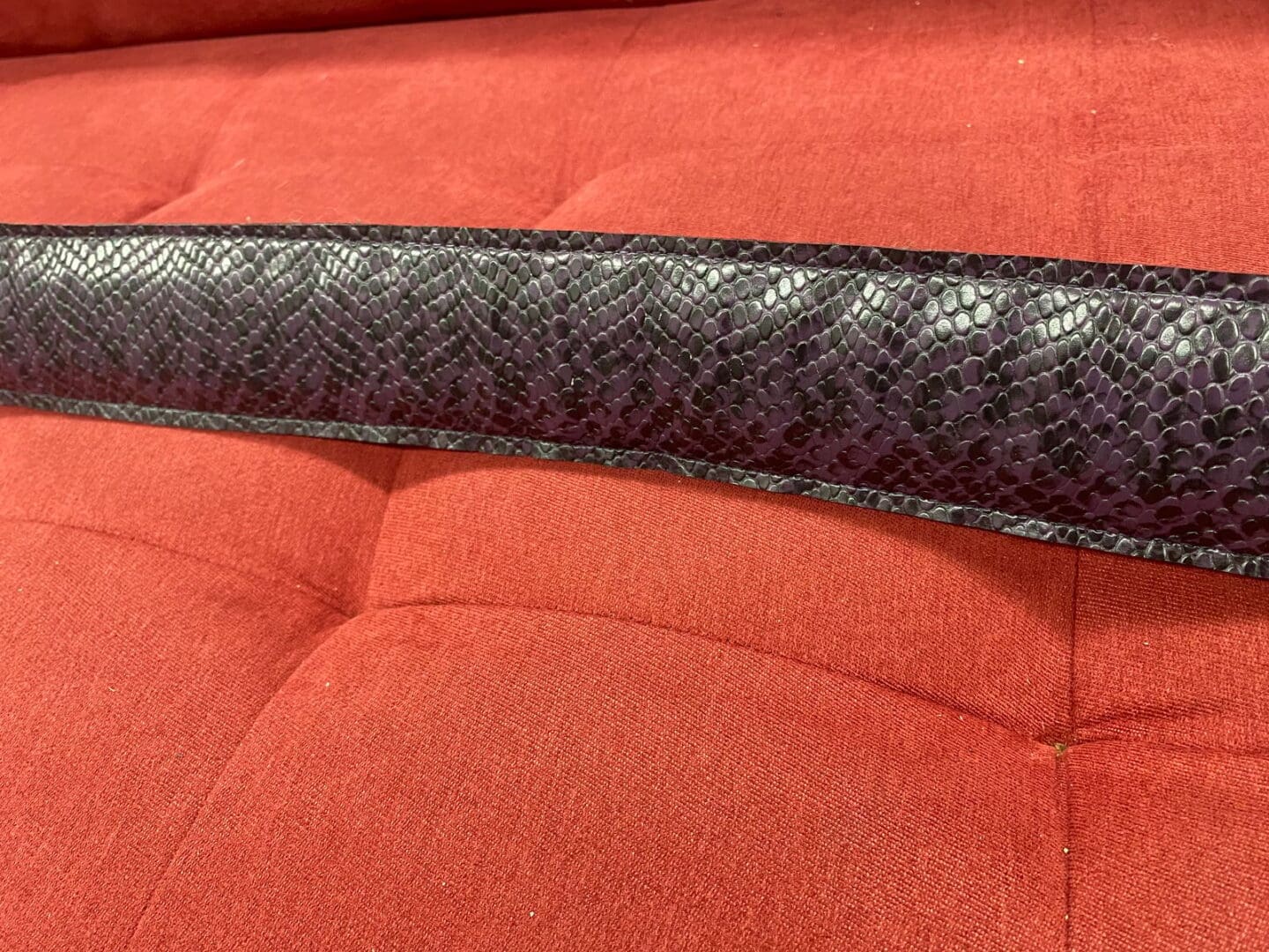 Steel Weather Bludgluttin "Purple Python" Studded Guitar Strap - Image 9