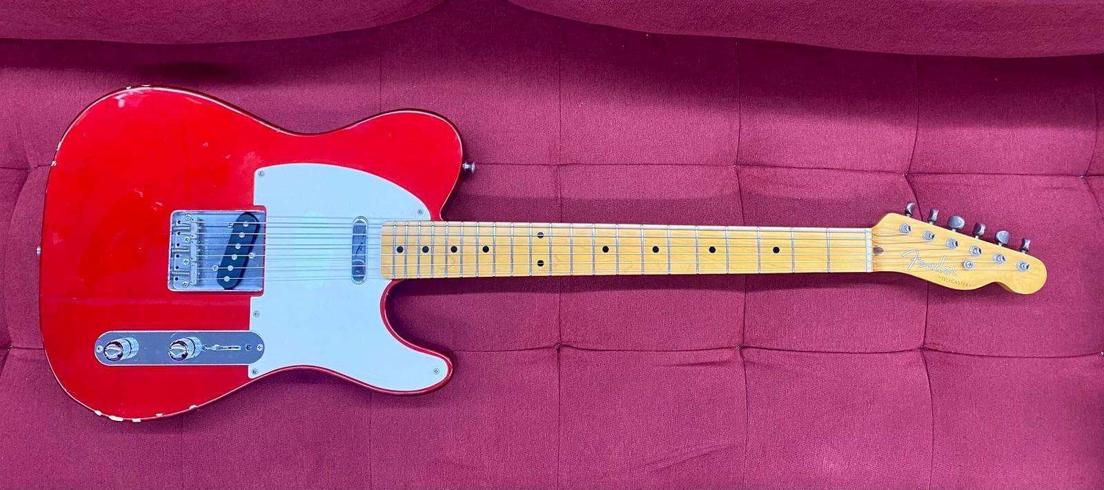 MIJ Fender Telecaster 50s’ Reissue 1995 - Candy Apple Red w/ Bag - Image 21