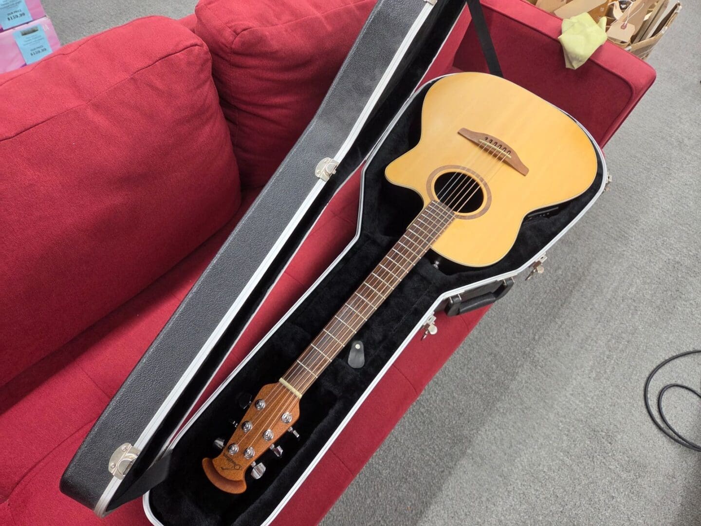 Ovation Balladeer Special S771-W with Case - Natural - Image 22