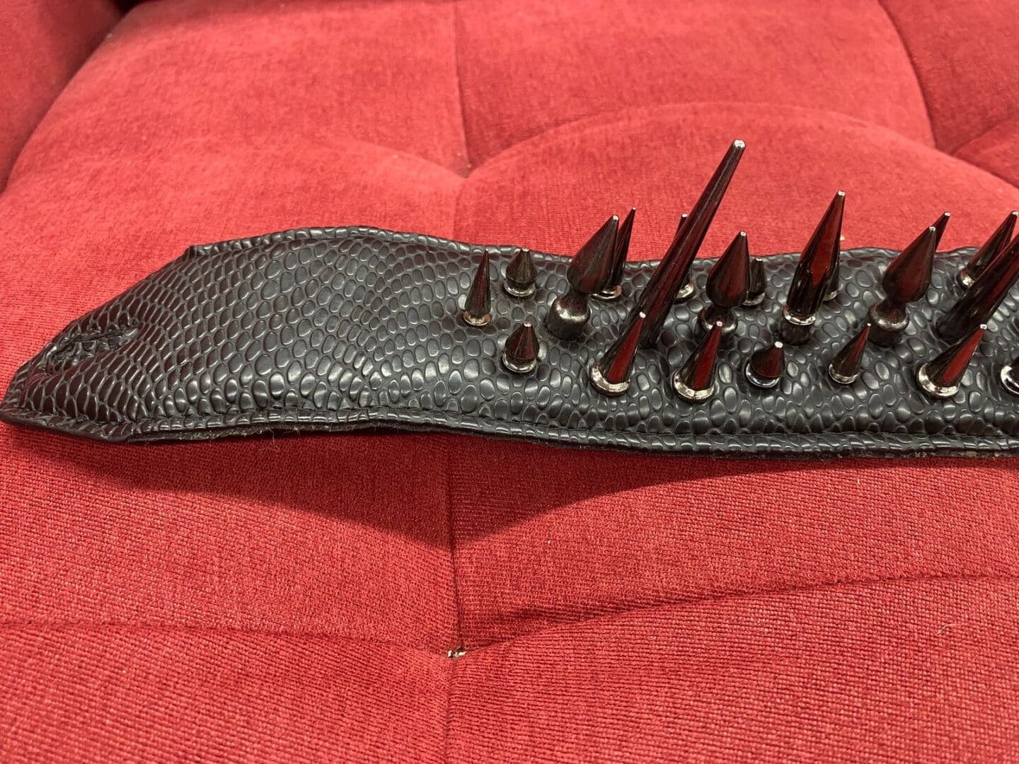 Steel Weather Bludgluttin " Black Momba" Studded Guitar Strap - Image 13