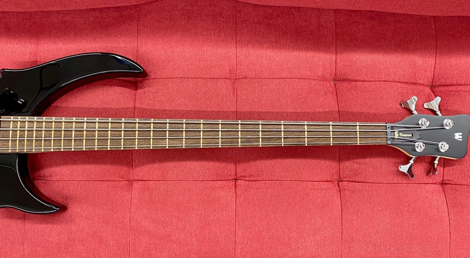 Warwick RockBass Vampyre, 4-String Bass - Solid Black High Polish