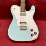 Warmoth T-Style Partscaster HH - Sonic Blue Satin w/ Mahogany Neck