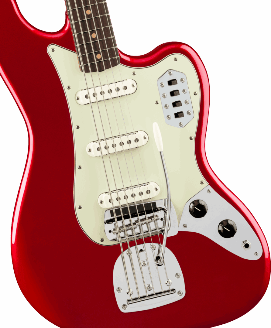 Fender Vintera III Early '60s Bass VI, Rosewood Fingerboard - Candy Apple Red