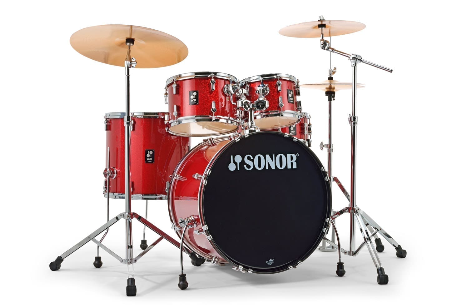Sonor AQX STAGE Drum Set Reg. $969 Sale $749.99 with stands and Hardware Red Moon Sparkle no cymbals No Cymbals!! No Shipping!!