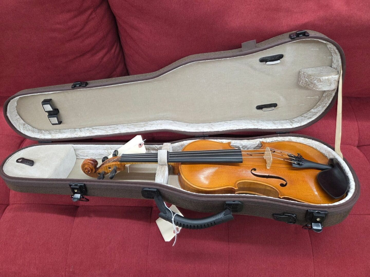 Lorenzo Advance - 4/4 Size Flamed violin with deluxe case