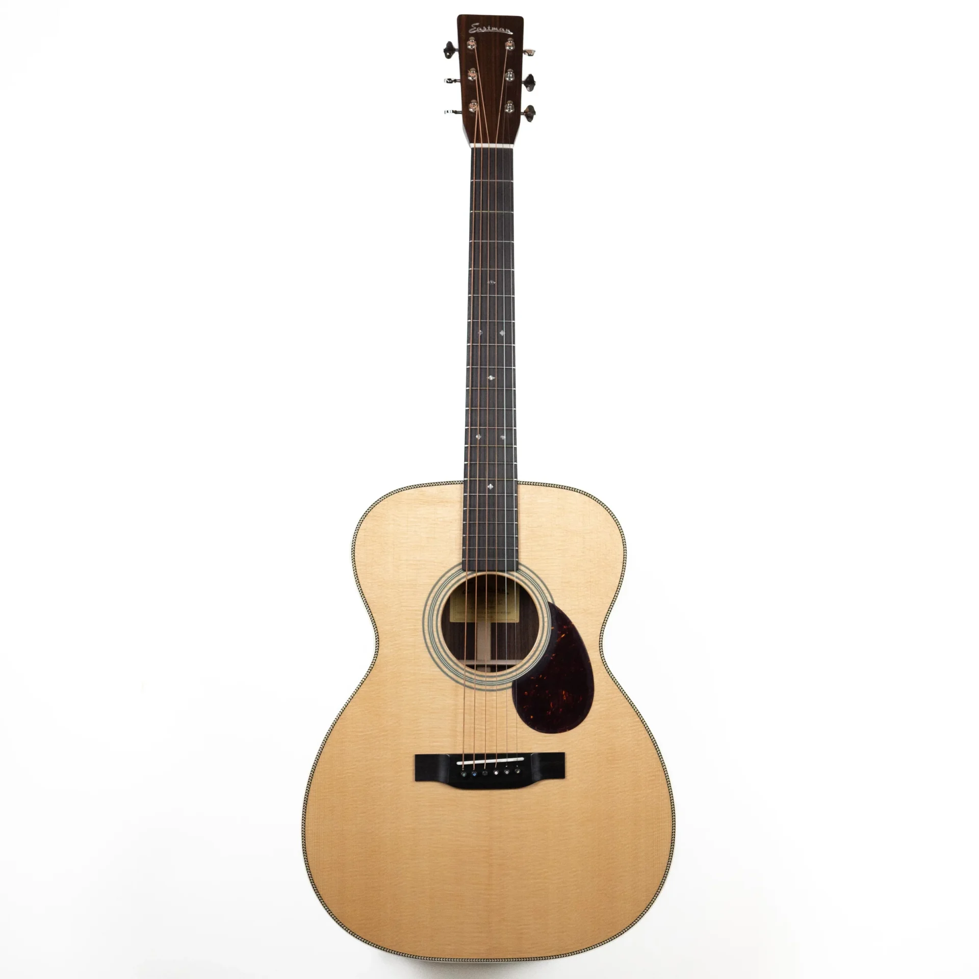 Eastman E8OM-TC Acoustic Guitar - Natural Thermo Cure w/ Case