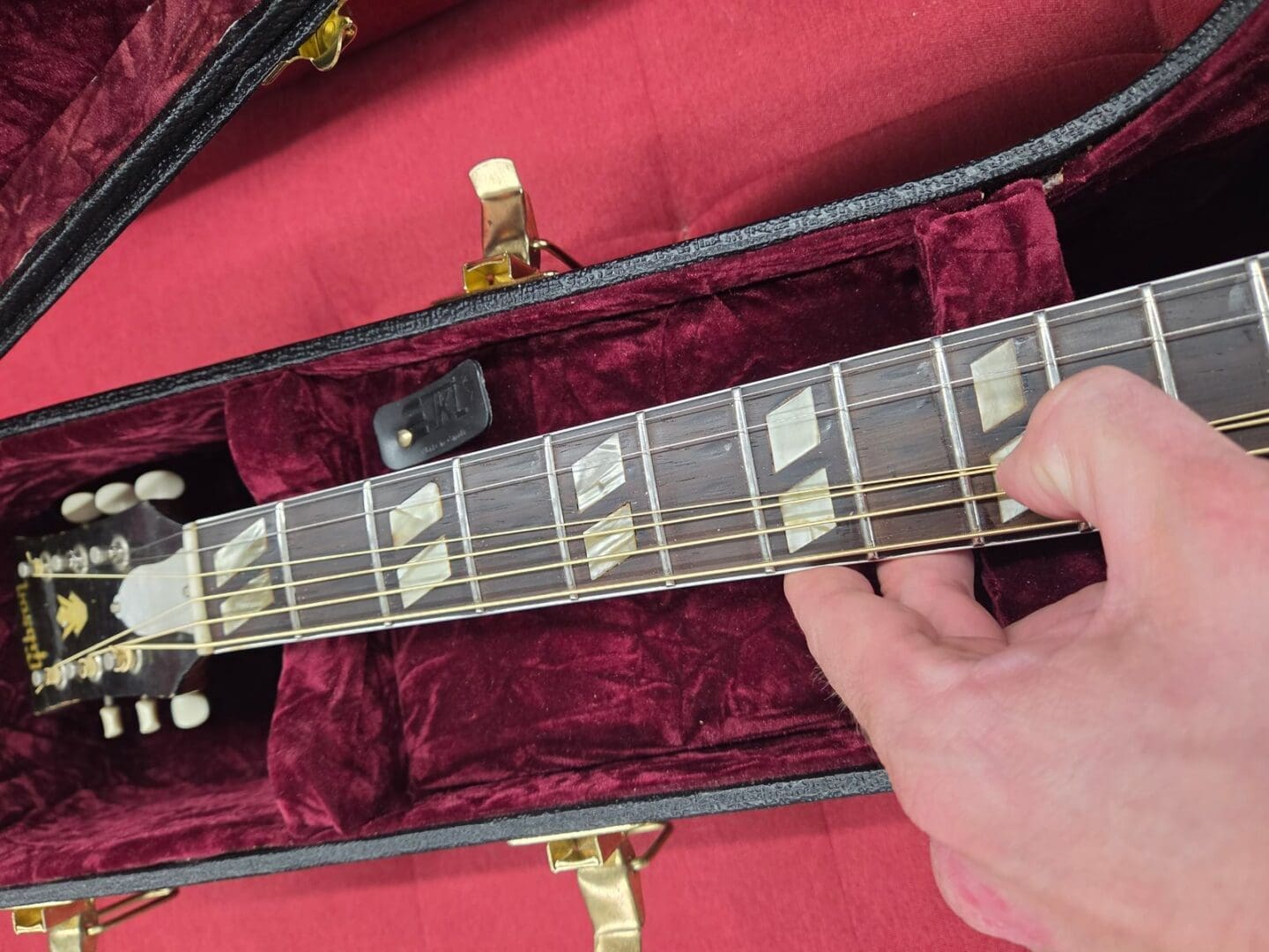 Gibson Southern Jumbo Acoustic Guitar with Case 1962 - Sunburnt - Image 14