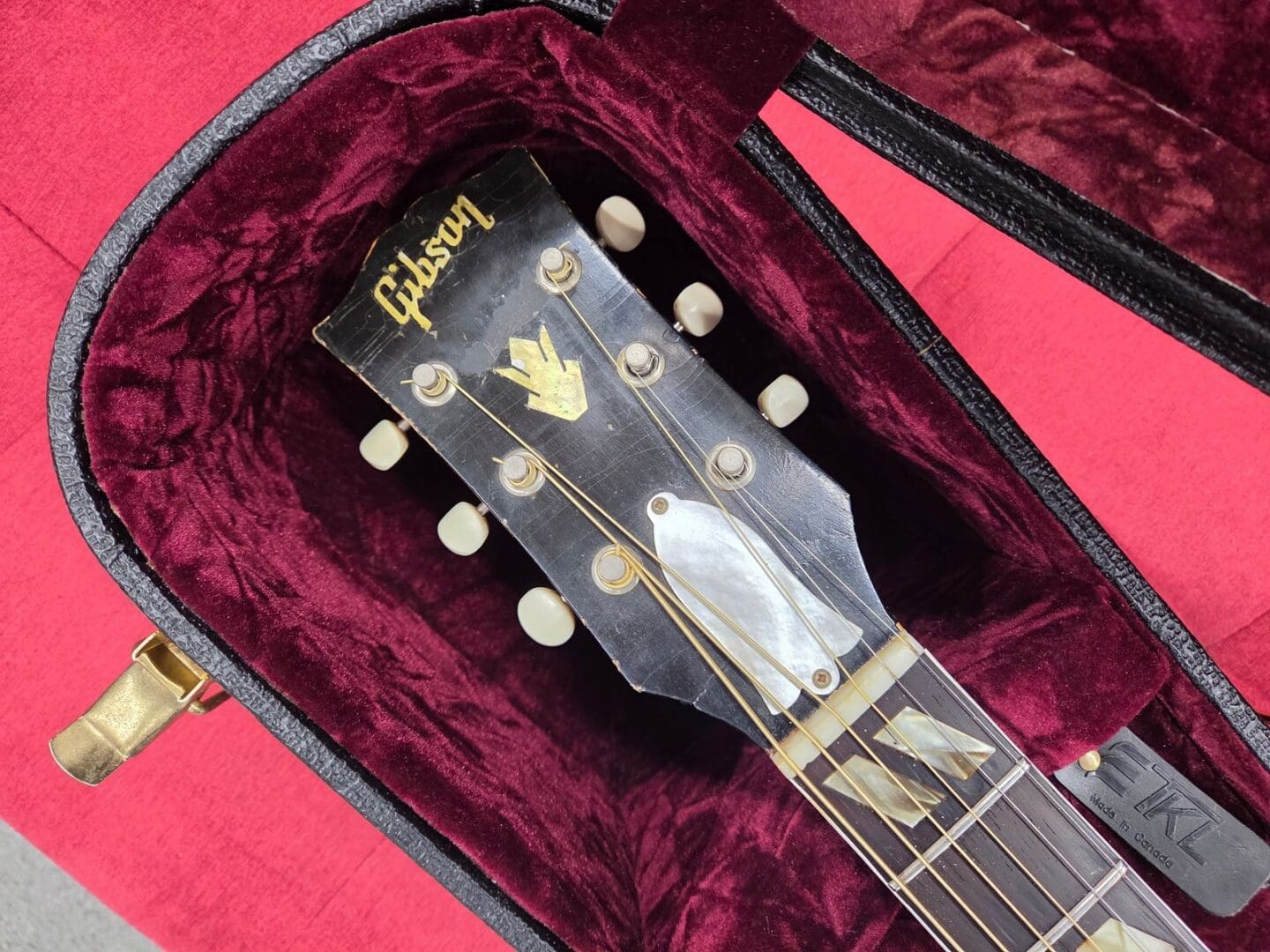 Gibson Southern Jumbo Acoustic Guitar with Case 1962 - Sunburnt - Image 8