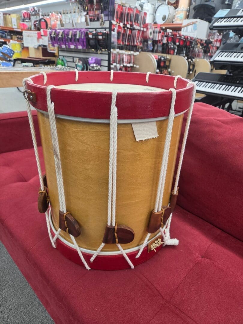 Cooperman Rope Tuned Field Snare 15x15 - Natural/Red